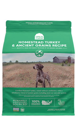 Open Farm Dry Dog Food: Homestead Turkey & Ancient Grains Recipe ...